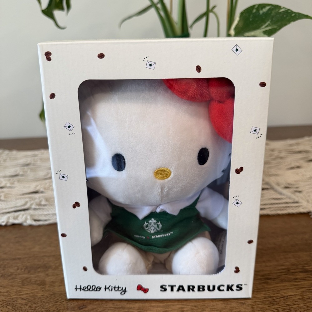 Starbucks x Hello Kitty Boxed Plush Sanrio 2025 New In Box Never Taken Out